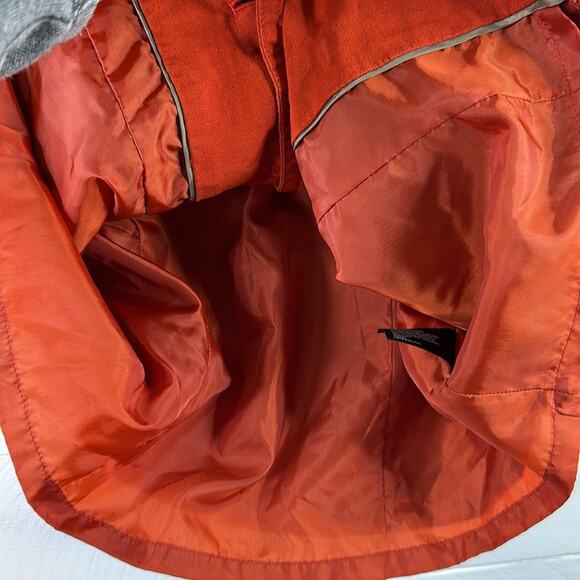 EAST 5TH Burnt Orange Linen Short Sleeve Single Breast Blouse Shirt Top Size S - Picture 9 of 9